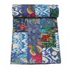 Marubhumi Colcha tradicional india de algodón puro, estampado de cachemira,
