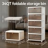 170 Qt Large Storage Bins with Lids, 5 Tier Stackable