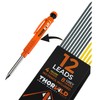 THORVALD 12 Leads for Carpenter Pencils - Incl. 8 Grey