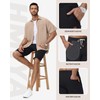 HMIYA Men's Shorts, Summer Sweat Shorts, Essential Terry Cotton, black,