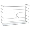 Deco Brothers Wall Mount Kitchen Wrap Organizer Rack, White