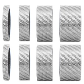 2 Set Carbon Fiber 5/10/15/20mm Bicycle Headset Front Fork Spacer Stem Bike WasherSilver