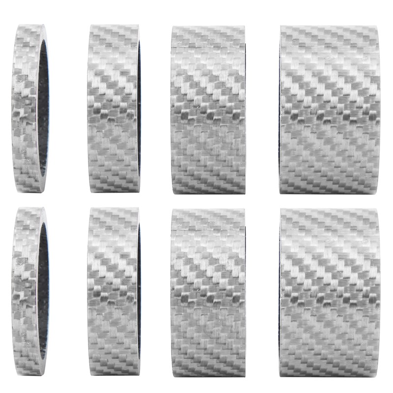 2 Set Carbon Fiber 5/10/15/20mm Bicycle Headset Front Fork Spacer