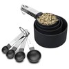 black Measuring Tools 8-Piece - 4 Measuring Cups / 4