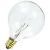 Bulbrite Incandescent G16.5 Candelabra Screw Base (E12) Light Bulb, 15