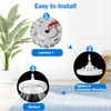 LED Ceiling Light with Fan, Adjustable Angle, 30W Dimmable Ceiling