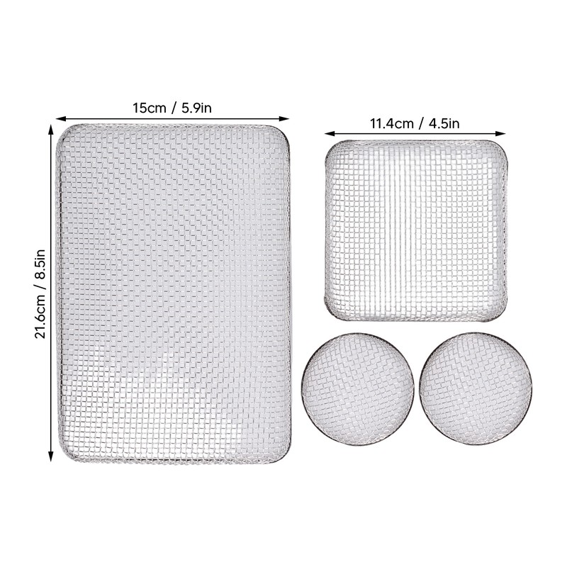RV Mesh Screen Set Stainless Steel Vent Cover Furnace Flying