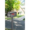 Architectural Mailboxes 7516P Pacifica In-Ground Steel Mailbox Post, Pewter