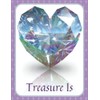 Treasure Is 1 (M) Beautiful Crystal Heart Journal Notebook, Graphics