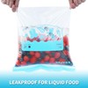 WRAPOK Zip Lock Freezer Bags Large Food Bag Plastic Ziplock