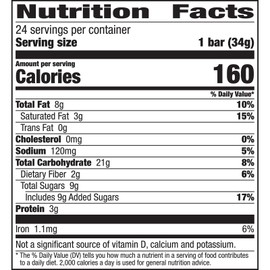 Nature Valley Dark Chocolate Peanut Almond Granola Bars 24 Count Snack Pack