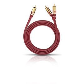 Oehlbach NF Subwoofer Y-Cable 2 x RCA 8 m Crimson
