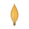 Satco S2706 25 Watt C11 Incandescent, Spun Amber, Candelabra Base,