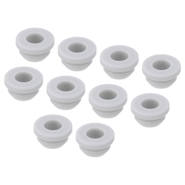 sourcing map 10Pcs Snap Rubber Grommet Plug Mount Dia 8.5mm