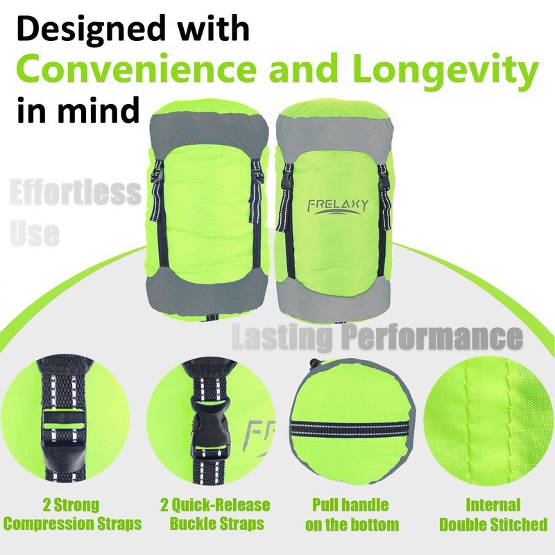 Frelaxy Compression Sack, 40% More Storage! 11L/18L/30L/45L/52L Compression Stuff Sack,
