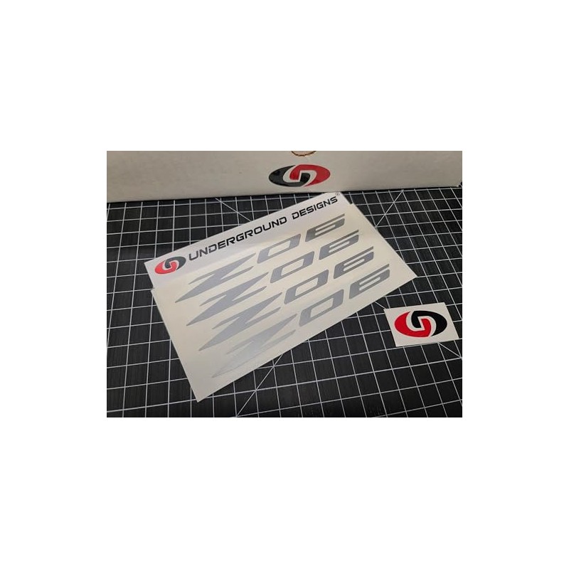 Z06 Decals (4pk) Corvette Racing 6" Accent Stickers C5Z C6Z