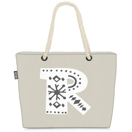 VOID R Dekorative Buchstaben Strandtasche Shopper 58x38x16cm 23L XXL Einkaufstasche Tasche Reisetasche Beach Bag