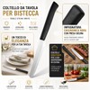 IPEA Coltelli da Tavola per Bistecca e Carne punta Tonda-