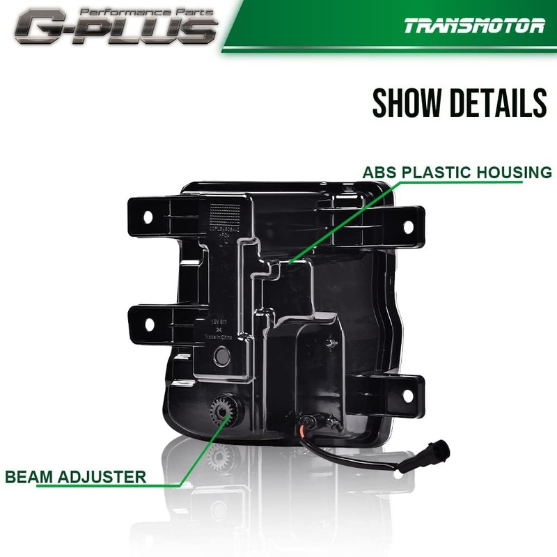 G-PLUS Smoky lens LED Fog Light Compatible With 2016-2018 Chevy