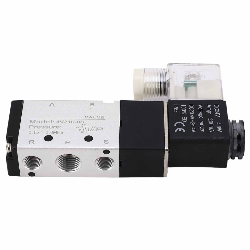 4V210‑08 Electric Solenoid Valve Normal 2 Position 5 Ways Air