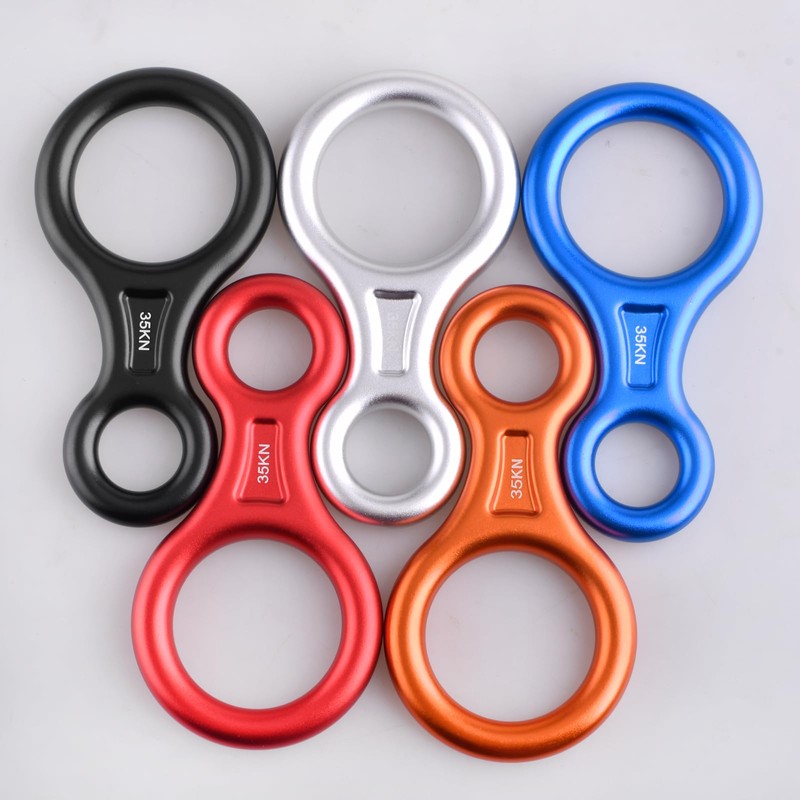 TRIWONDER 35kN Aluminum Climb Figure 8 Descender Rigging Plate Rappel