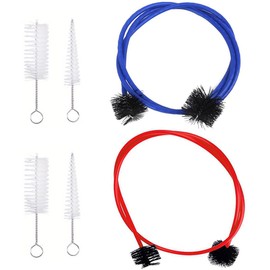 EIHI 6 Piece Trumpet Cleaning Kit Care Brushes Musical Instrument Maintenance Accessories, blue