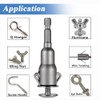 Eyech 6pcs Power Wing Nut Driver Set, Hurricane Wingnut Drivers