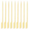 DecorRack 100 Natural Bamboo Paddle Picks, 6 inch Wood, Barbecue,