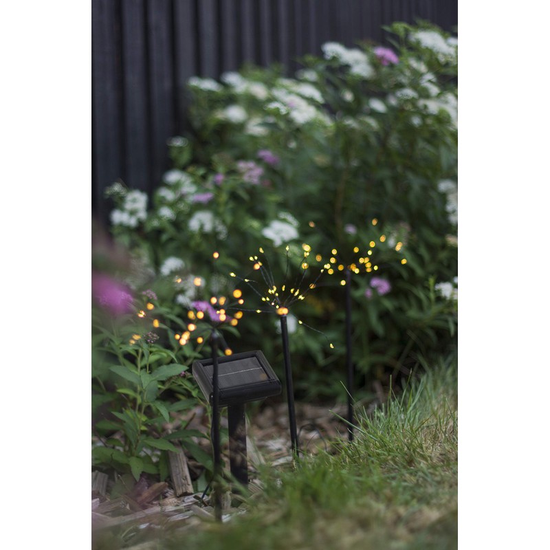 Star Firework Solar Pole Black 100 x 40 cm