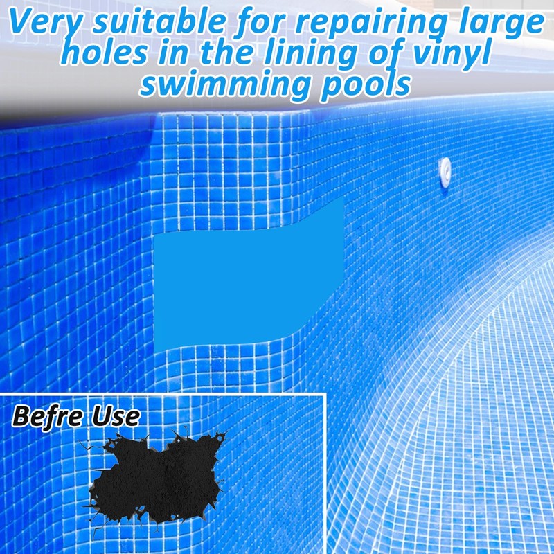 Exlarge Pool Liner Repair Patch 4ft x 2.8ft Vinyl Pool
