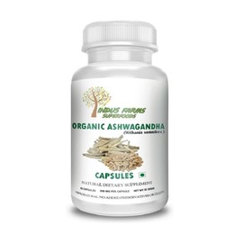 Organic Ashwagandha Capsules 60 capsules 500mg GMO-Free, Herbal Supplement Reduce fatigue, Relieves Stress anxiety, Improves sleep pattern, Mood Management