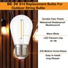 abulber Solar String Light Bulbs, DC 3V Low Voltage, Shatterproof