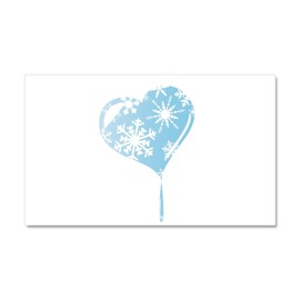 CafePress Melting Ice Heart Car Magnet, 20"x 12" Magnetic Door Display