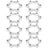 EMSea 8 Pieces 44 mm Bicycle Freewheel Thread Hubs Disc