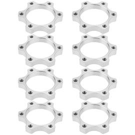 EMSea 8 Pieces 44 mm Bicycle Freewheel Thread Hubs Disc Brake Rotors 6 Bolt Flange Adapter Aluminium Alloy Brake Thread Conversion