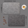 KEISHIN Dish Drying Mat, Soft Diatomaceous Earth, Absorbent Mat, Washable