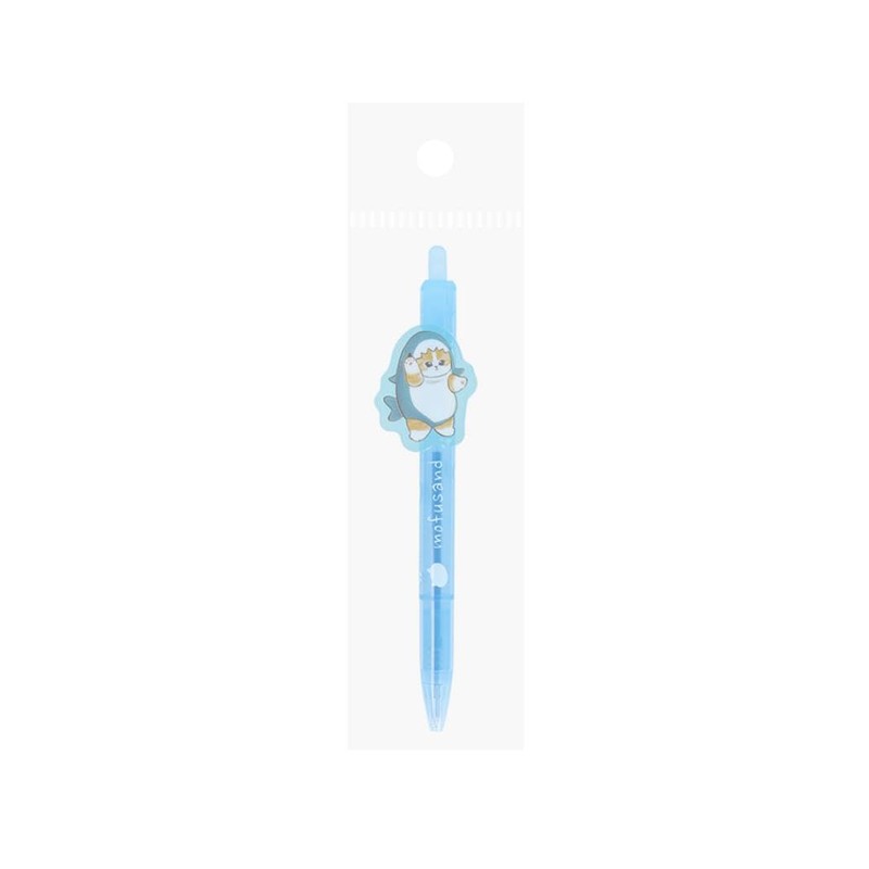 Sunstar Stationery Mofusand Ballpoint Pen, Oil Based Ink, Shark Nyan,