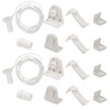 ANNTIM Set of 2 Roller Blind Klemmfix Brackets, Roller Blind