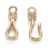 Gelirda 5 Set Brass Hook and Eye Clasps Golden S