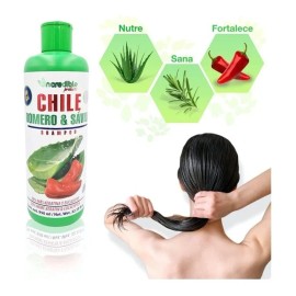 Shampoo De Chile Romero Y Sábila Para Crecimiento Acelerado.