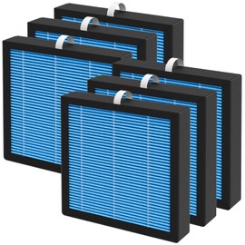Breabetter 6-Pack BZ-1802 Replacement Filter Compatible with AIRTOK BZ-1802 Purifier, 3-in-1 Filtration Filters