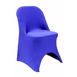 1 Pc, Folding Spandex Chair Cover - Royal Blue For Wedding Or Special Occasion Decor