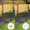 GZBEVITAR Landscape Fabric Pins, Thickened 8 Gauge Circle Top Landscape