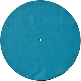 Genuine Leather Turntable Platter Mat - Turquoise