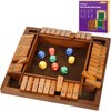 Havnidy Shut The Box Game 2-4 Player Wooden Table Game,Classic