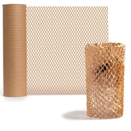 Wanguagua 12Inch x 100FT Honeycomb Packing Moving Paper Sheets Sustainable Alternative to Bubble Cushioning Wrap for Shipping Box Protective Roll