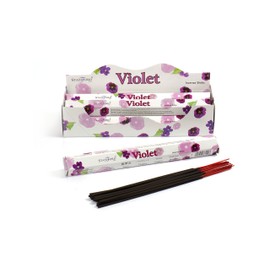 STAMFORD INC. 37104 Violet Incense Sticks, 20 Sticks x 6 Packs