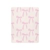 KICPOAY Fitted Crib Sheets Coquette Bows Cute Pink Stretchy Portable