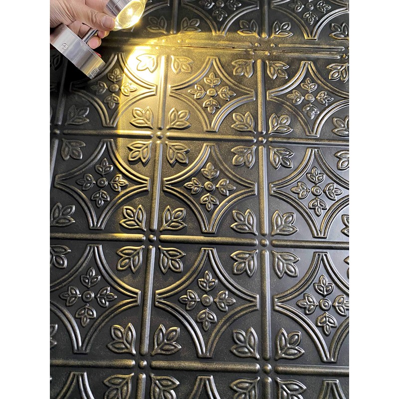 Holydecot Tin Wall Tiles 24x24 Nail-Up, Stair Risers, Metal Ceiling