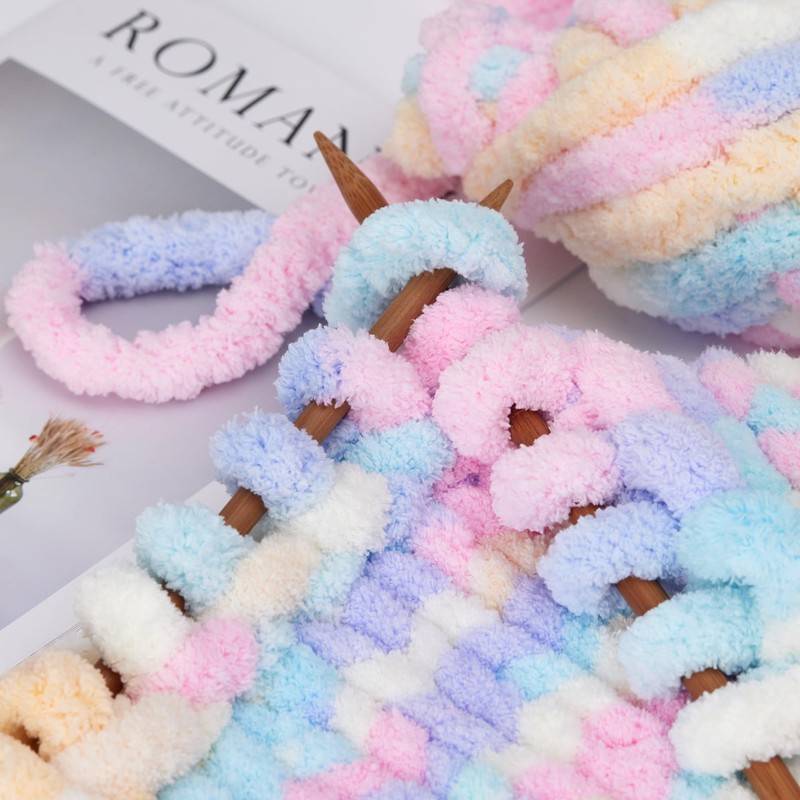 Bulky Chunky Yarn for Hand Knitting Blanket – #10 Jumbo